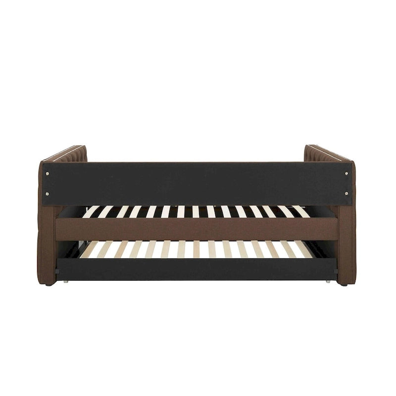 Lit de jour rembourré avec lit gigogne