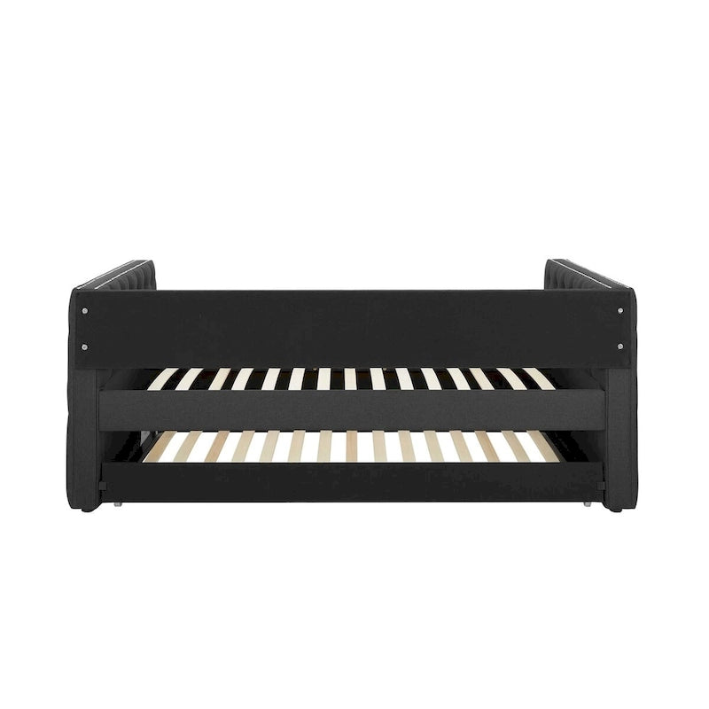 Lit de jour rembourré avec lit gigogne