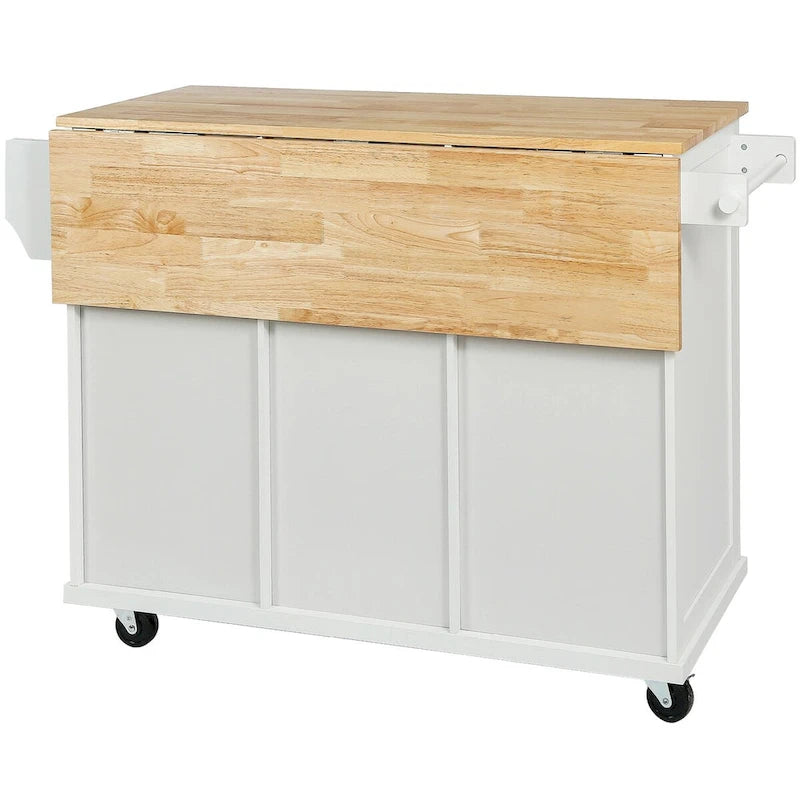 Chariot de cuisine avec comptoir rabattable