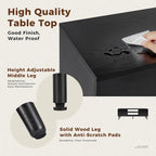 Meuble TV, meuble TV moderne du milieu du siècle pour téléviseur 55/60 pouces, meuble TV de style ferme, centre de divertissement pour salon