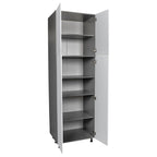 Armoire utilitaire 36 x 90 - Quatre portes - Gris - 36 x 90 x 23 3/8