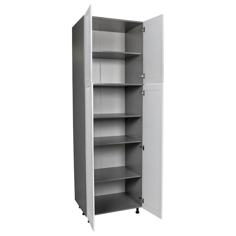 Armoire utilitaire 36 x 90 - Quatre portes - Gris - 36 x 90 x 23 3/8