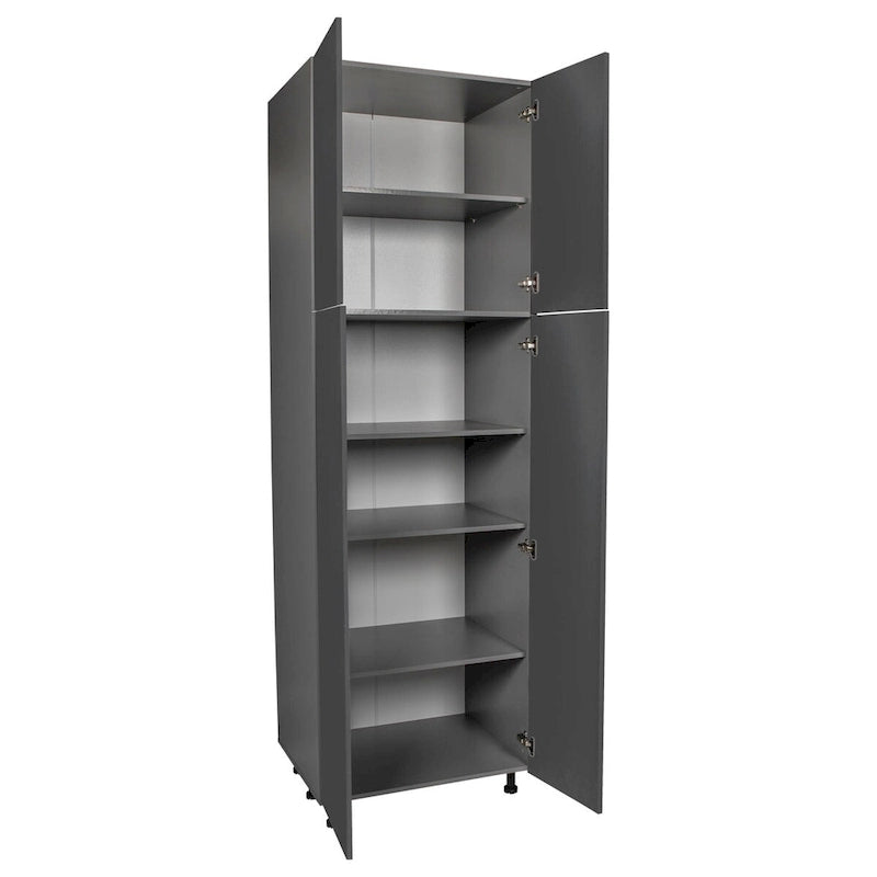Armoire utilitaire 36 x 90 - Quatre portes - Gris - 36 x 90 x 23 3/8