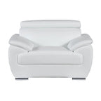 HomeRoots Genuine Leather Chair and a Half - 38