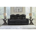 Signature Design by Ashley Caveman Den Midnight Power Reclining Sofa - 86 W x 42 D x 42 H