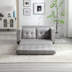 Canapé-lit convertible en velours 3 places avec lit gigogne