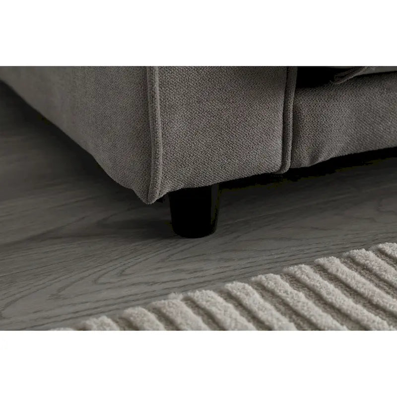 Canapé-lit convertible en velours 3 places avec lit gigogne