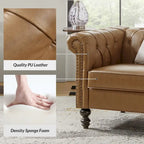 Fauteuil Faustina traditionnel capitonné avec pieds en bois massif par HULALA HOME