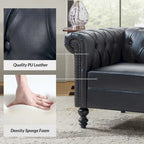 Fauteuil Faustina traditionnel capitonné avec pieds en bois massif par HULALA HOME