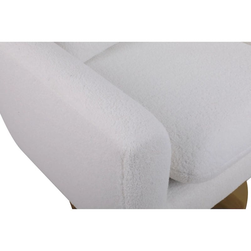 Fauteuil d'appoint pivotant à 360 degrés style milieu du siècle