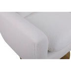 Fauteuil d'appoint pivotant à 360 degrés style milieu du siècle