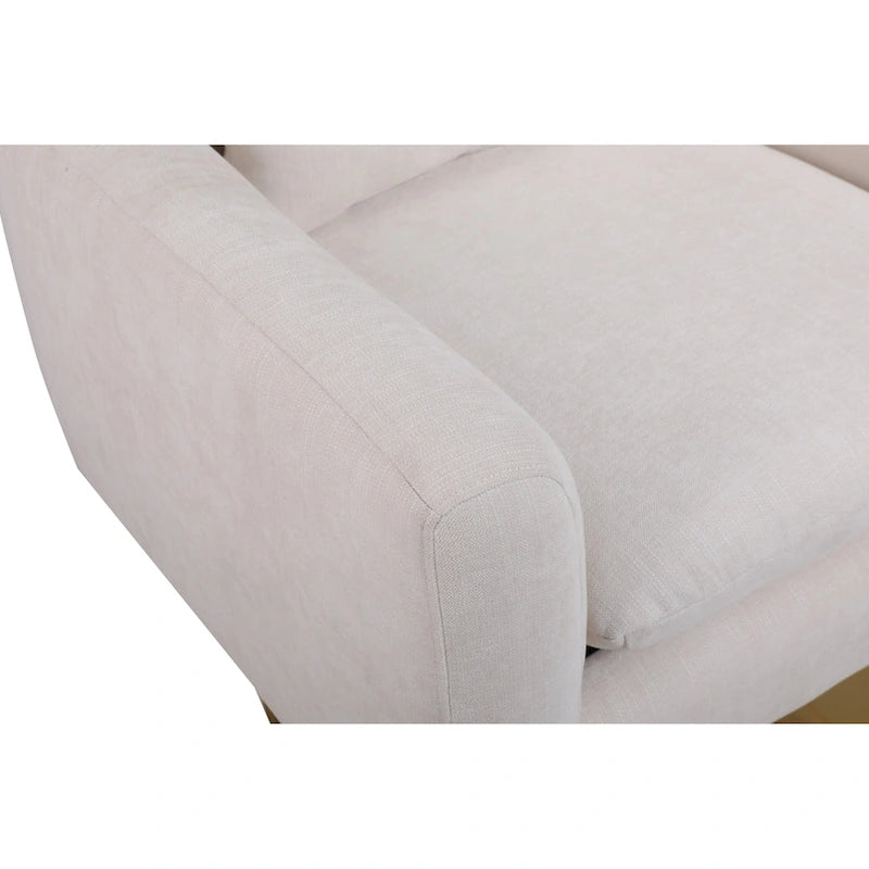 Fauteuil d'appoint pivotant à 360 degrés style milieu du siècle