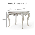 Table d'appoint Clarissa traditionnelle en bois massif avec pieds sculptés, de la marque Furniture of America