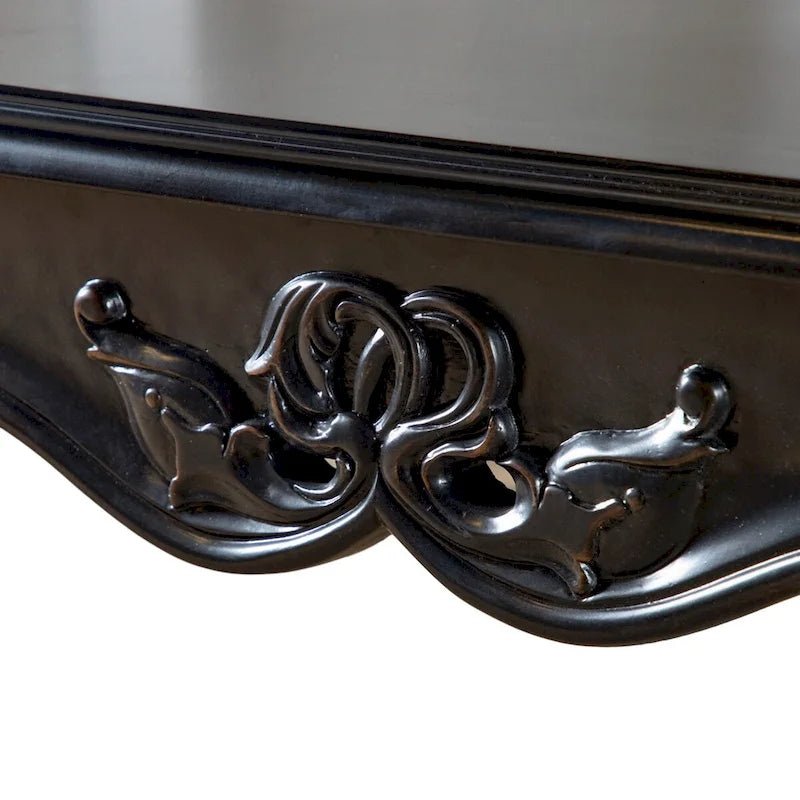 Table d'appoint Clarissa traditionnelle en bois massif avec pieds sculptés, de la marque Furniture of America