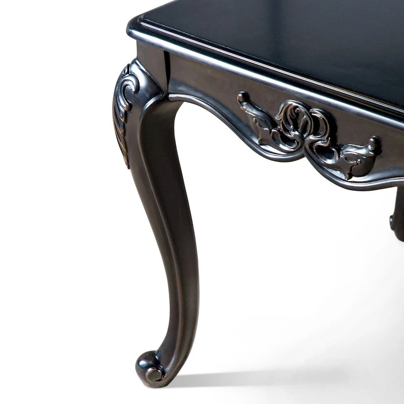 Table d'appoint Clarissa traditionnelle en bois massif avec pieds sculptés, de la marque Furniture of America