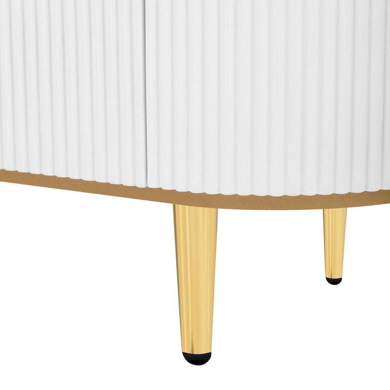 Meuble TV moderne pour téléviseurs jusqu'à 80 pouces, centre multimédia avec 4 tiroirs et 1 placard