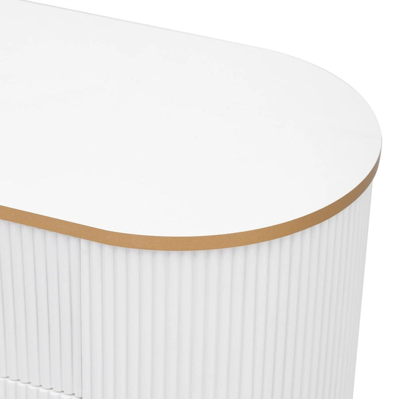 Meuble TV moderne pour téléviseurs jusqu'à 80 pouces, centre multimédia avec 4 tiroirs et 1 placard