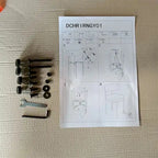 Chaises de salle à manger bouclées, style moderne du milieu du siècle, lot de 2