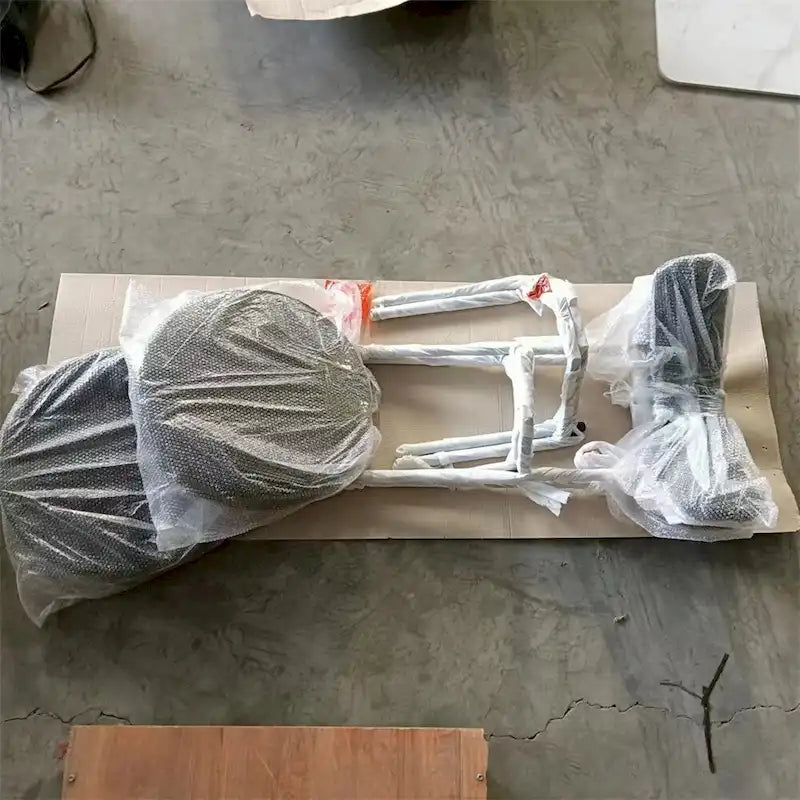 Chaises de salle à manger bouclées, style moderne du milieu du siècle, lot de 2