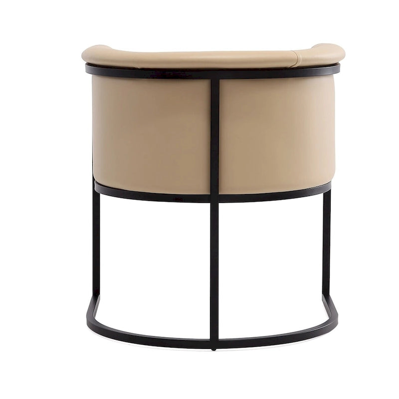 Chaise de salle à manger Ceets style Art déco industriel moderne du milieu du siècle, inspirée de Bali