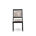 Ensemble de salle à manger East West Furniture - table de cuisine et chaises de salle à manger empilables - Noir brossé (Options de pièces et de sièges)