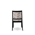 Ensemble de salle à manger East West Furniture - table de cuisine et chaises de salle à manger empilables - Noir brossé (Options de pièces et de sièges)