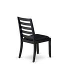 Ensemble de salle à manger East West Furniture - table de cuisine et chaises de salle à manger empilables - Noir brossé (Options de pièces et de sièges)