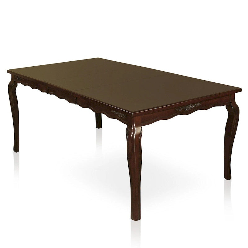 Ensemble de salle à manger traditionnel Shak en bois brun 7 pièces avec rallonge, par Furniture of America