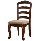 Ensemble de salle à manger traditionnel Shak en bois brun 7 pièces avec rallonge, par Furniture of America