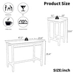 Ensemble de salle à manger moderne 5 pièces (table et chaises) avec structure en métal