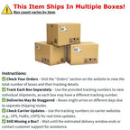 Table de salle à manger ronde à double abattant en bois massif de 42 pouces, hauteur comptoir