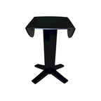 Table de salle à manger ronde à double abattant en bois massif de 42 pouces, hauteur comptoir