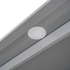 Lit escamotable mural Queen Size avec étagères, tiroirs et éclairage LED