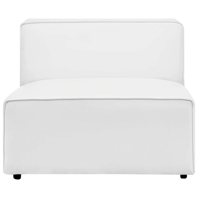 Canapé d'angle 7 pièces Mingle en cuir végétalien