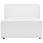 Canapé d'angle 7 pièces Mingle en cuir végétalien