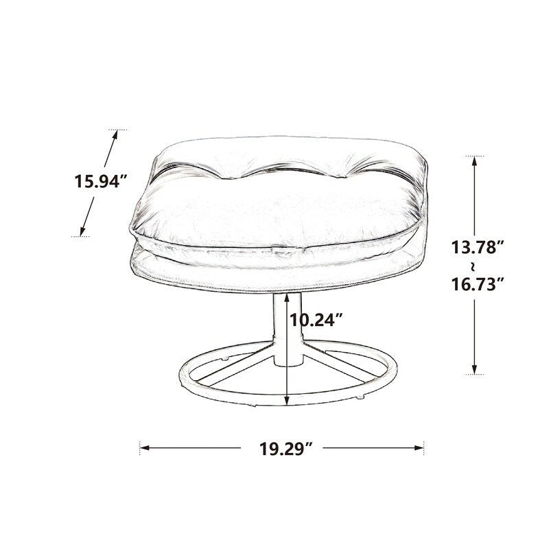 Fauteuil d'appoint gris avec repose-pieds, fauteuil TV, fauteuil de salon