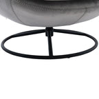 Fauteuil d'appoint gris avec repose-pieds, fauteuil TV, fauteuil de salon