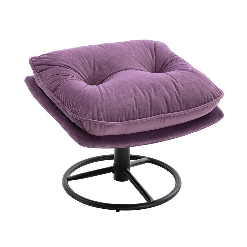 Fauteuil d'appoint gris avec repose-pieds, fauteuil TV, fauteuil de salon