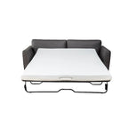 Canapé-lit moderne Luna en similicuir avec matelas à mémoire de forme