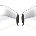 Ensemble de canapés 3 pièces revêtu de cuir PU avec structure en bois massif et pieds en acier, série Opula de LeisureMod