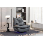 Fauteuil inclinable pivotant à bascule 270°, fauteuil à bascule électrique, port de chargement USB pour chambre d'enfant avec lampe d'ambiance