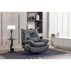 Fauteuil inclinable pivotant à bascule 270°, fauteuil à bascule électrique, port de chargement USB pour chambre d'enfant avec lampe d'ambiance
