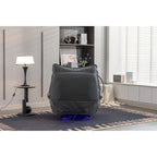 Fauteuil inclinable pivotant à bascule 270°, fauteuil à bascule électrique, port de chargement USB pour chambre d'enfant avec lampe d'ambiance