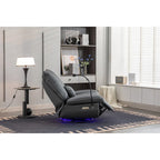 Fauteuil inclinable pivotant à bascule 270°, fauteuil à bascule électrique, port de chargement USB pour chambre d'enfant avec lampe d'ambiance