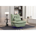 Fauteuil inclinable pivotant à bascule 270°, fauteuil à bascule électrique, port de chargement USB pour chambre d'enfant avec lampe d'ambiance