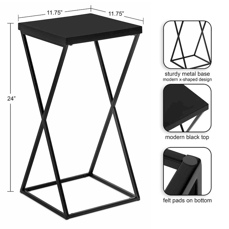 Table et support à plantes Kate and Laurel Elix en bois et métal