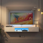 Wall Mounted Floating 65 TV Stand with 16 Color LEDs