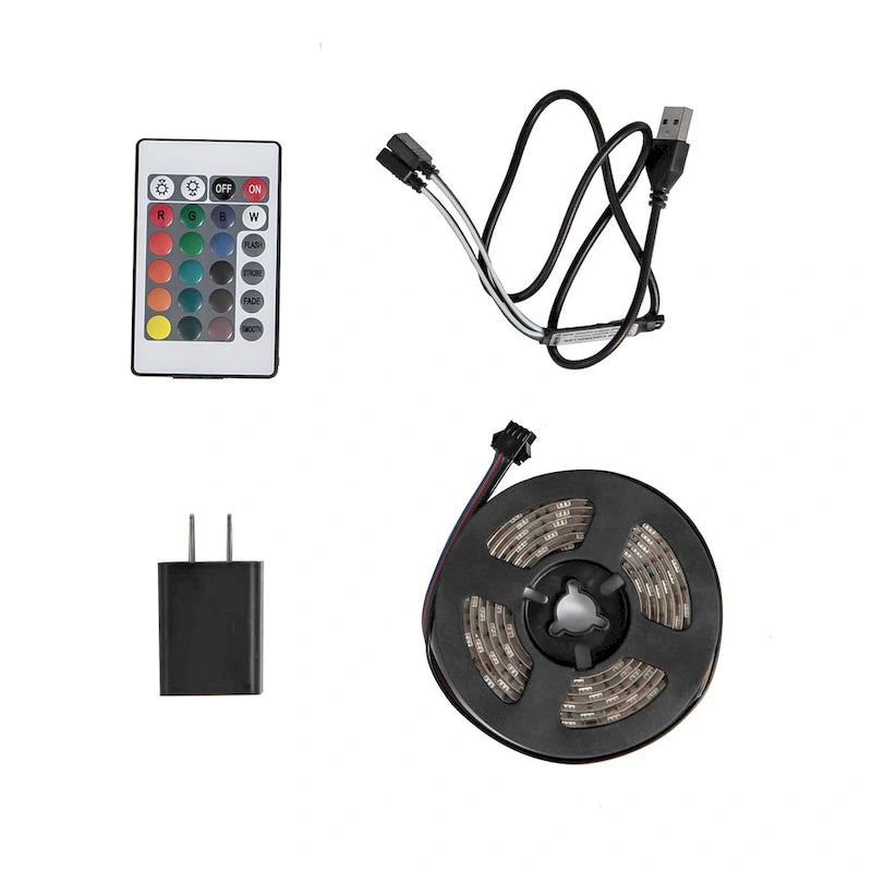 Support mural flottant pour téléviseur 65 pouces avec 16 LED de couleur