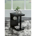 Signature Design by Ashley Winbardi Black Chairside End Table - 16W x 21D x 24H