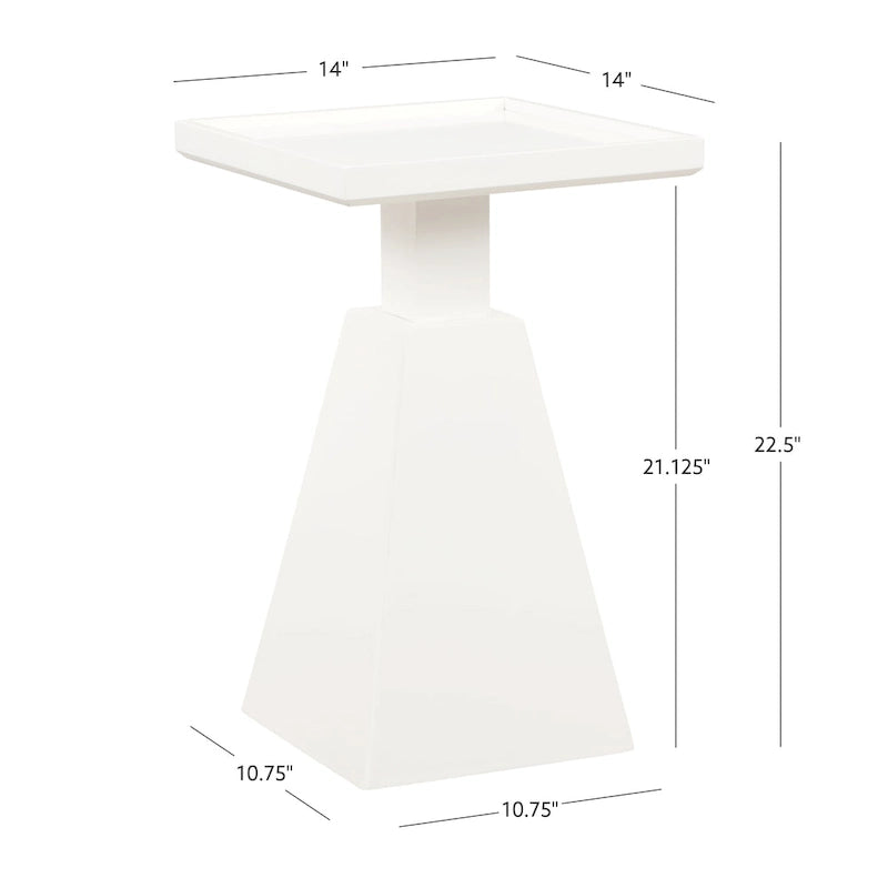 Table d'appoint contemporaine en bois de cerisier